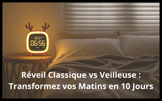 Réveil classique vs réveil veilleuse