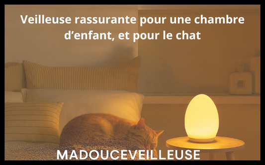 Pourquoi une veilleuse pour chambre d'enfant est indispensable pour des nuits sereines (et aussi pour le chat)
