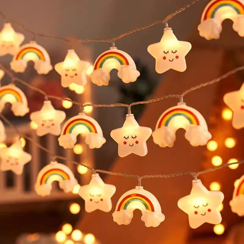 Guirlande lumineuse arc-en-ciel pour enfant – ambiance nuit