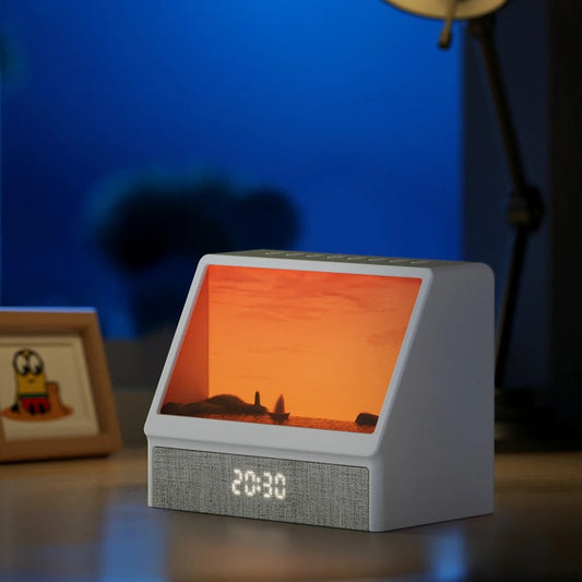 Simulateur d'aube DawnRise affichage horloge LED chambre MaDouceVeilleuse