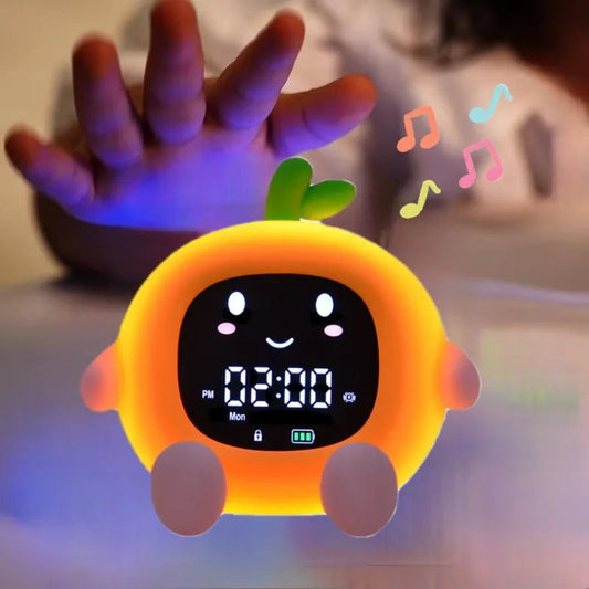 Reveil veilleuse orange OrangeRise enfant OK to Wake MaDouceVeilleuse
