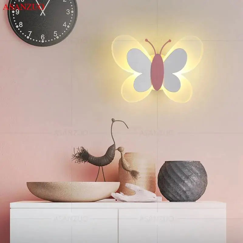 applique murale papillon LED chambre