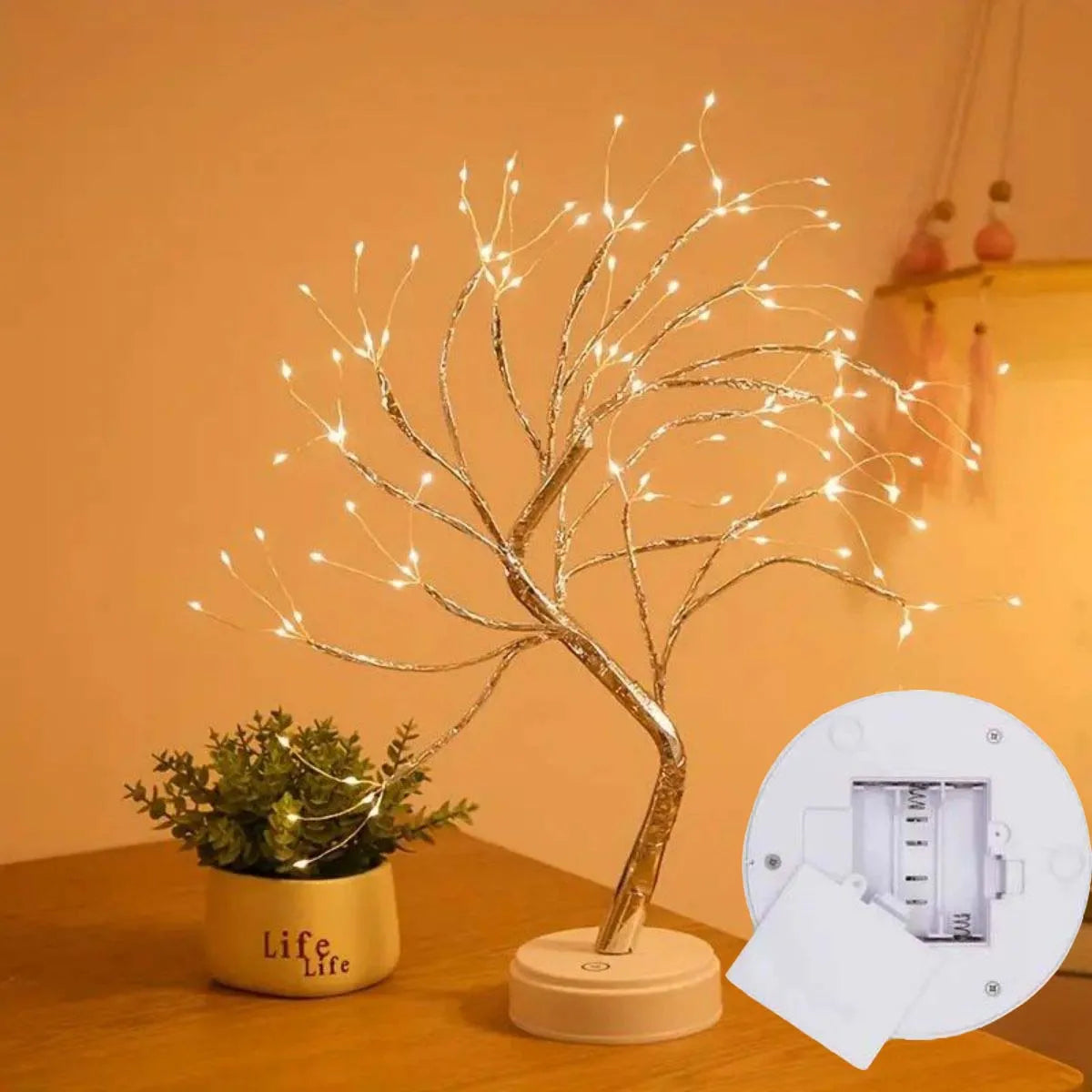 arbre lumineux LED 108 lumières chambre enfant