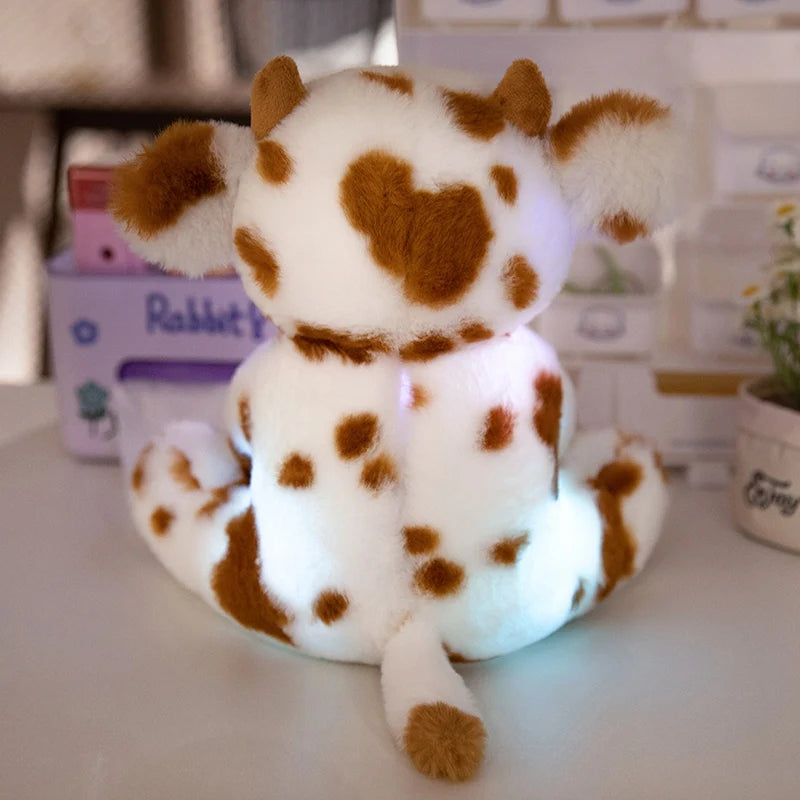 cadeau mignon veilleuse peluche vache LED