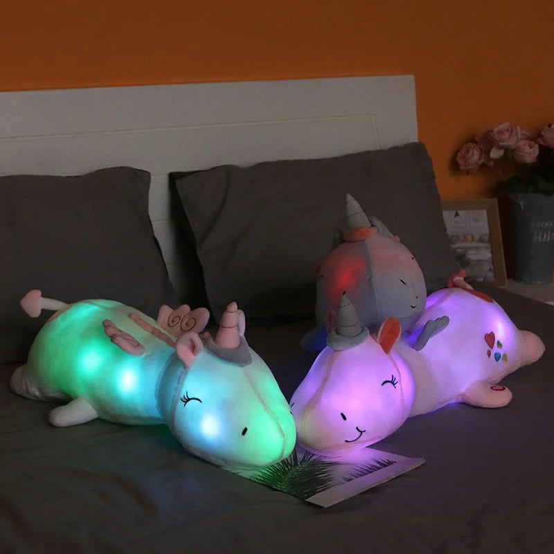 cadeau magique veilleuse peluche licorne