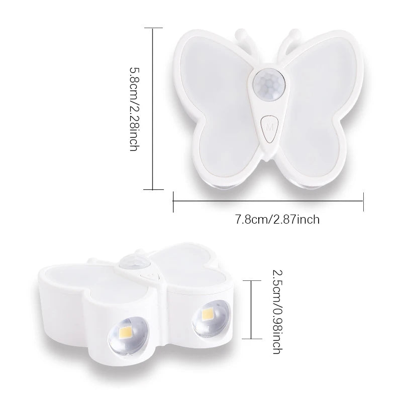 lampe capteur automatique forme papillon