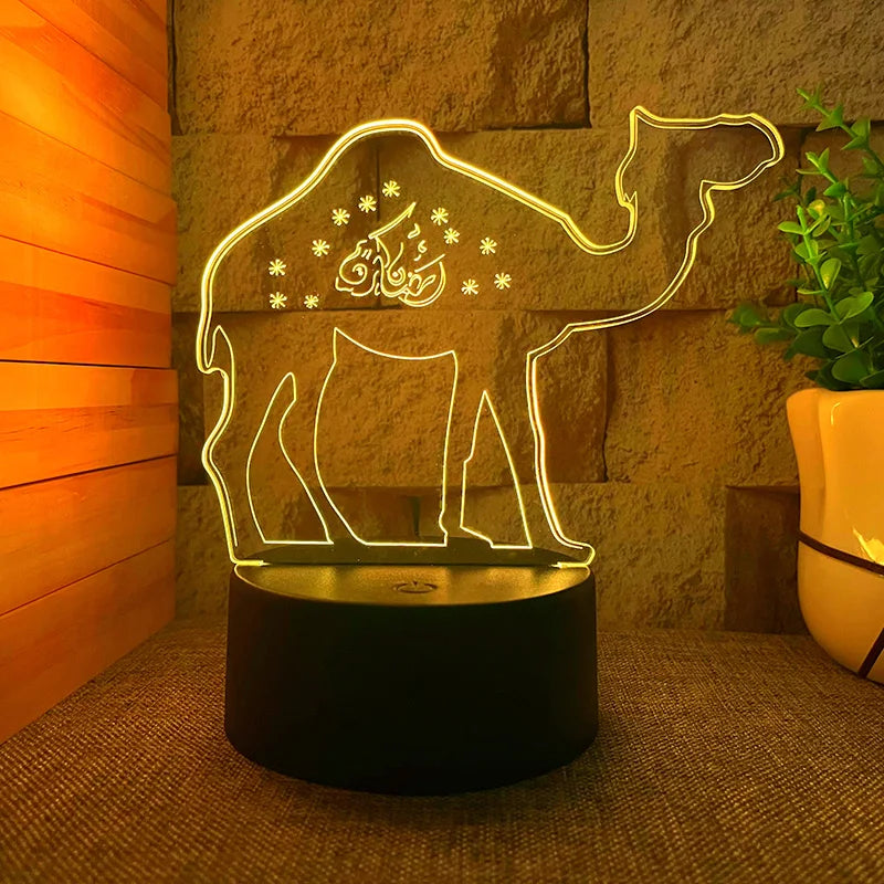 lampe coranique orientale chameau