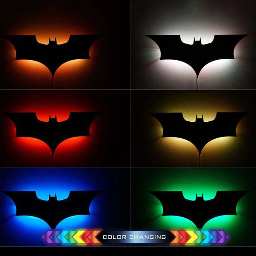 logo Batman lumineux chambre ado