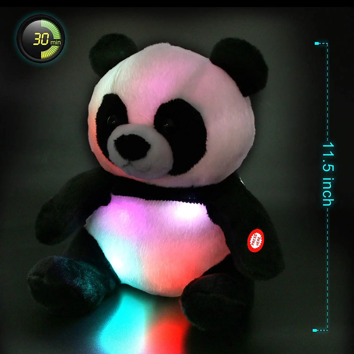 peluche panda LED pour chambre enfant