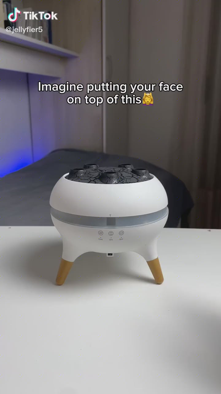 effet visuel de fumée en forme de méduse