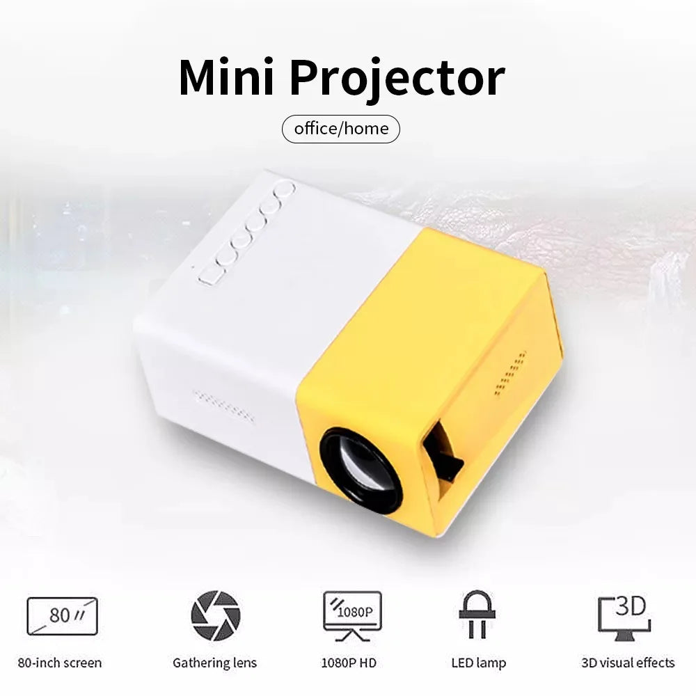 projecteur compact compatible console smartphone etclé USB