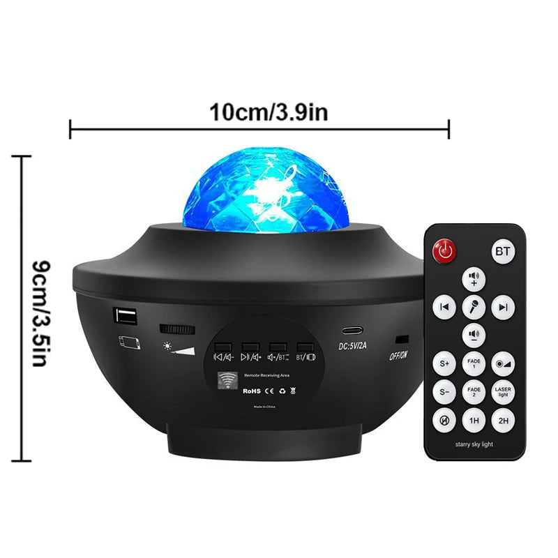 projection galaxie LED télécommande