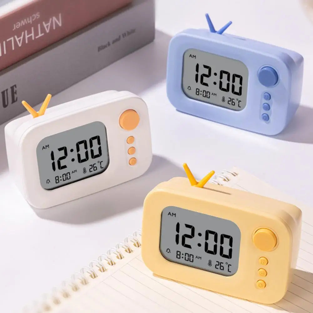 réveil digital compact avec température et snooze