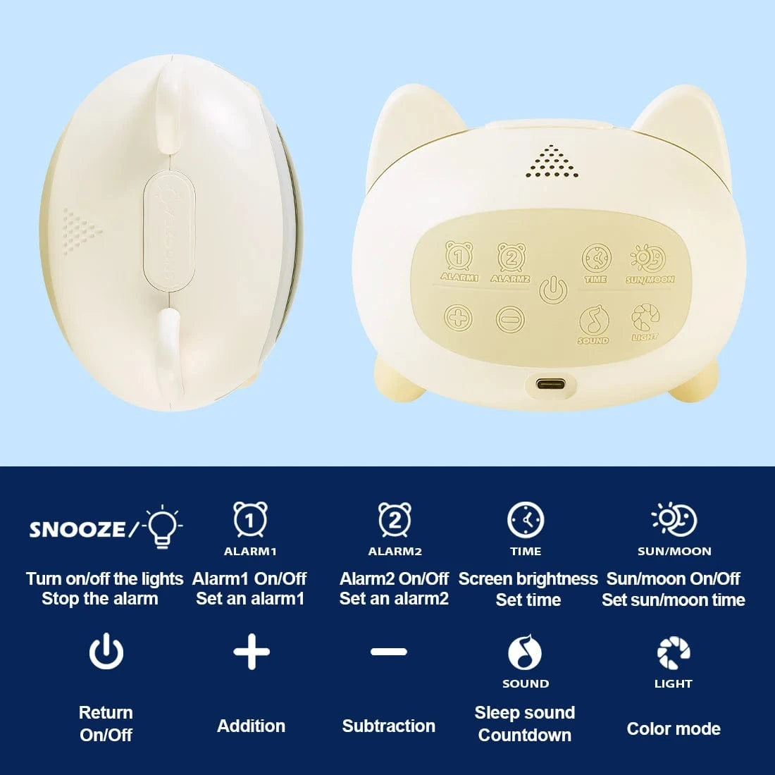 Reveil lapin | BunnyTime Beige Madouceveilleuse