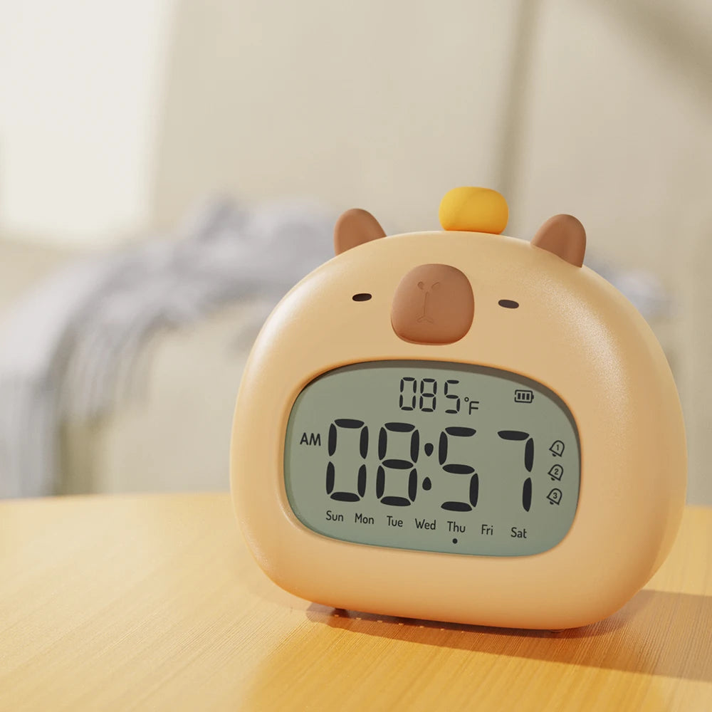 réveil capybara moderne pour adulte et enfant