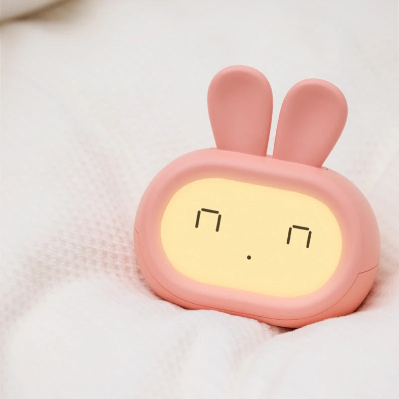 réveil enfant veilleuse tactile couleur rose