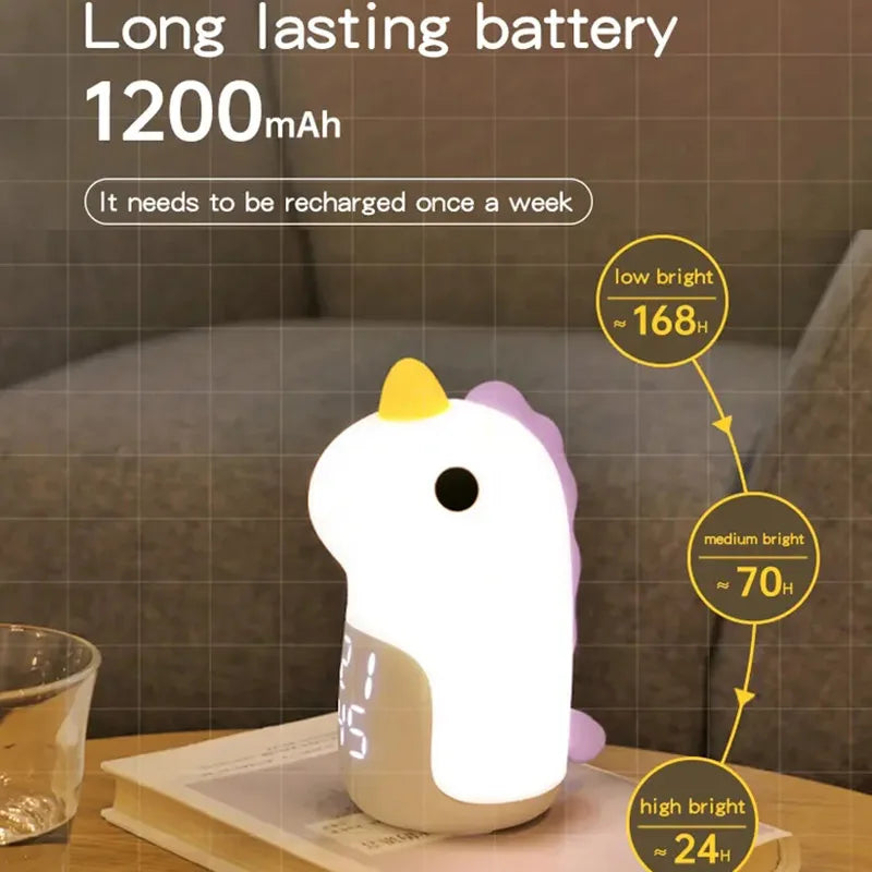 réveil licorne lumineux mignon USB