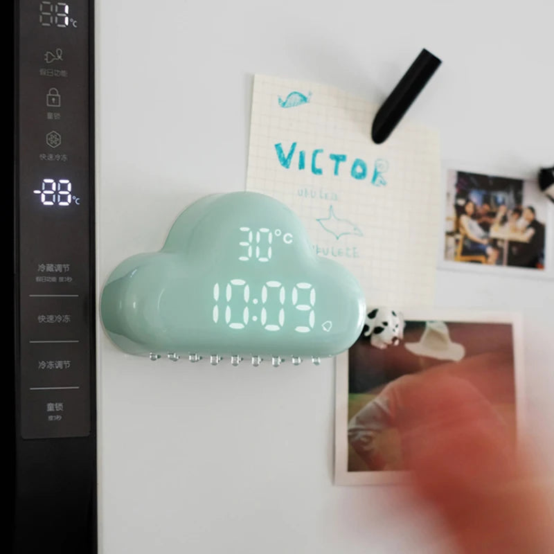 réveil veilleuse nuage rechargeable USB minimaliste