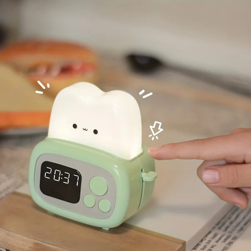 réveil veilleuse toaster dans une chambre d’enfant