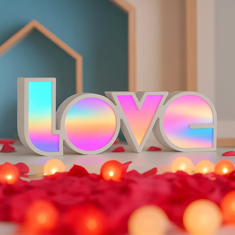 Lampe décorative LOVE pour salon