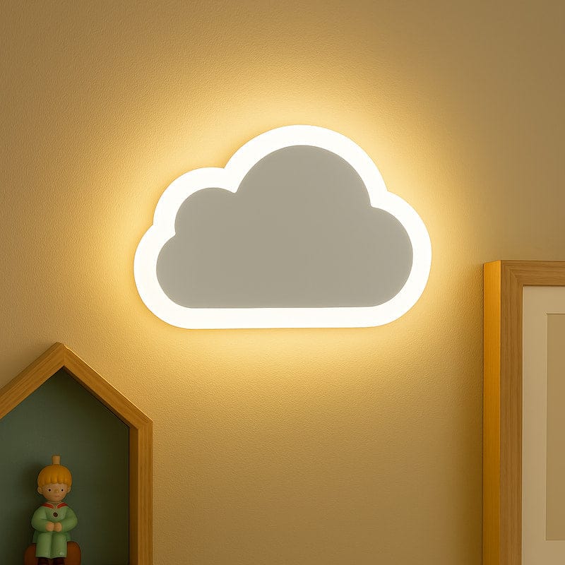 Veilleuse nuage murale | SkyWallGlow Blanc Madouceveilleuse