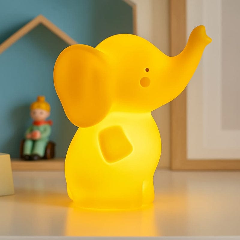 Veilleuse éléphant bebe | LumiPhant Jaune Madouceveilleuse