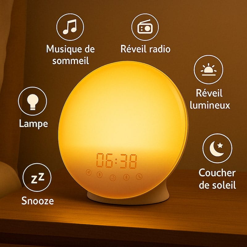 Reveil simulateur d'aube | NoctaRise Madouceveilleuse