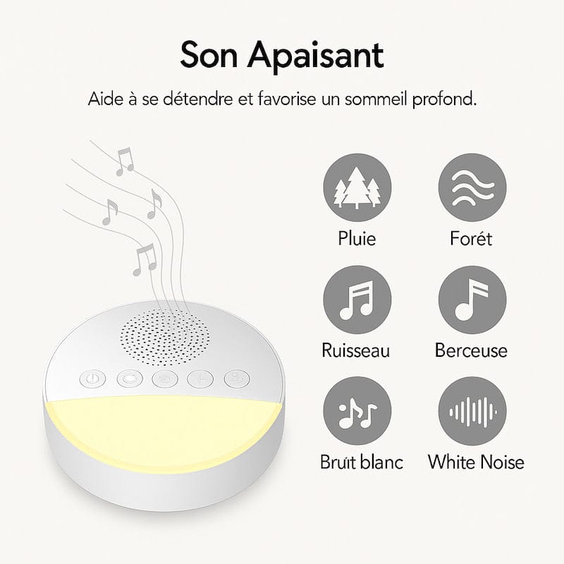 Veilleuse bruit blanc pour bébé Madouceveilleuse