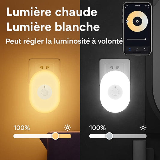 Veilleuse detecteur de mouvement sur prise Madouceveilleuse