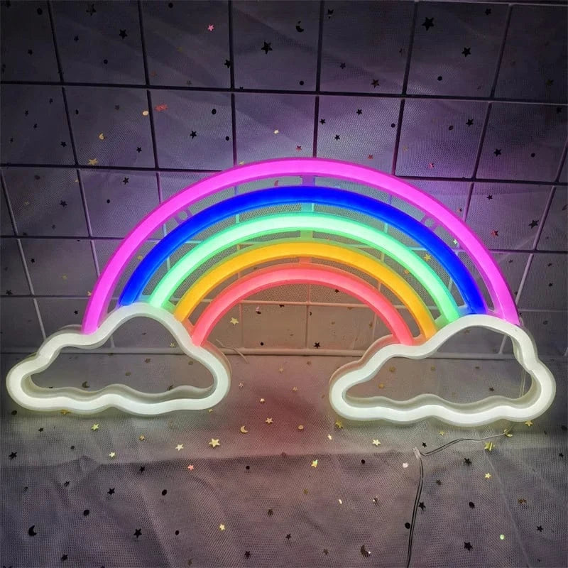 Veilleuse néon arc en ciel | RainbowGlow Madouceveilleuse
