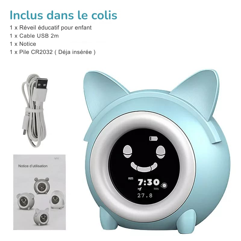 Veilleuse réveil éducatif | LumiChat Madouceveilleuse