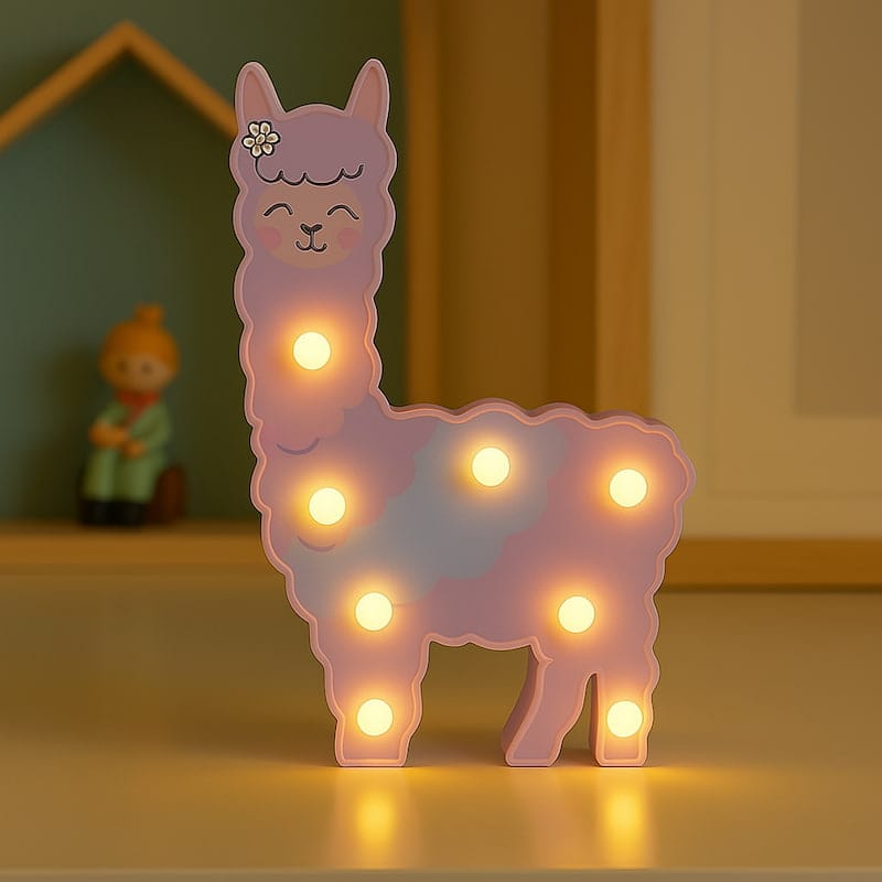 Veilleuse alpaga | AlpaGlow Violet Madouceveilleuse