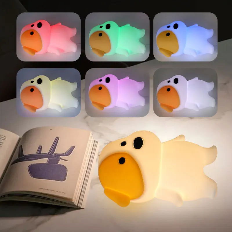 veilleuse chien bébé allumée