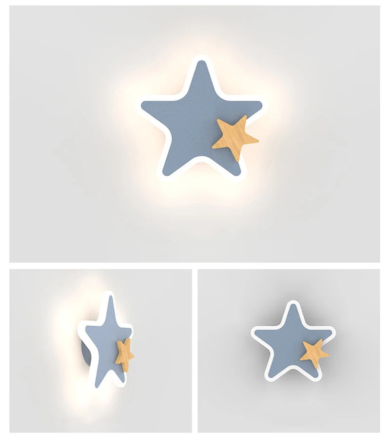 veilleuse étoile murale moderne chambre