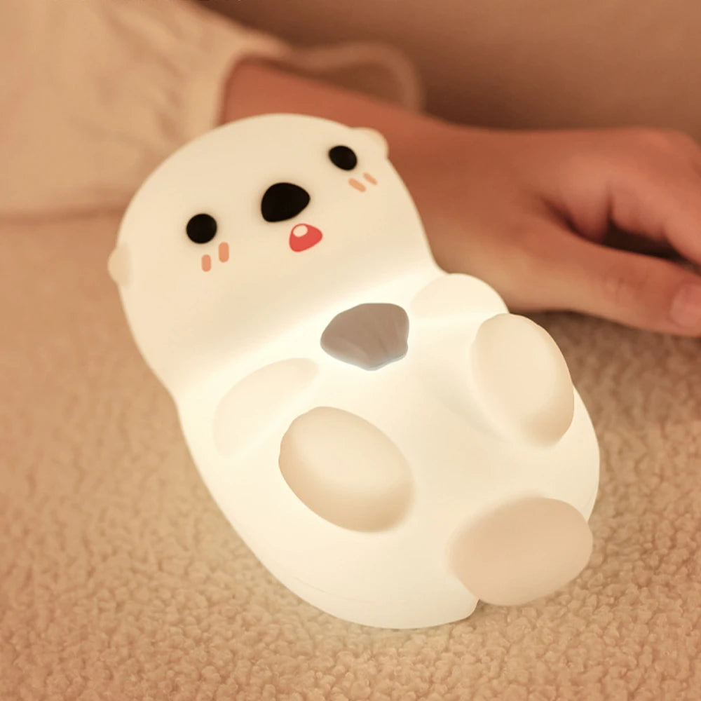 veilleuse loutre silicone