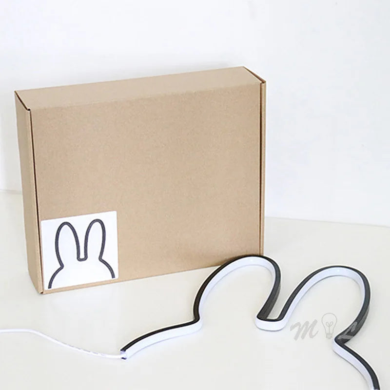 veilleuse murale enfant forme oreilles de lapin