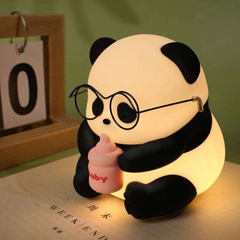 veilleuse panda enfantsilicone LED tactile