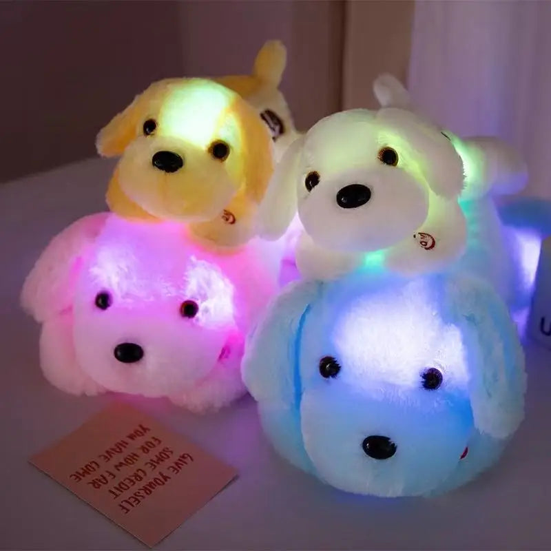 veilleuse peluche chien lumineux