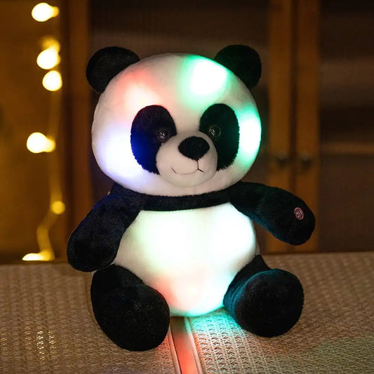 veilleuse peluche panda lumineux 30 cm