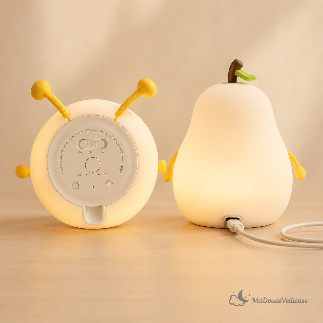 Veilleuse poire - NoctaPoire