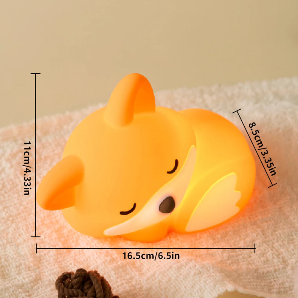 lampe nuit renard rechargeable USB bébé