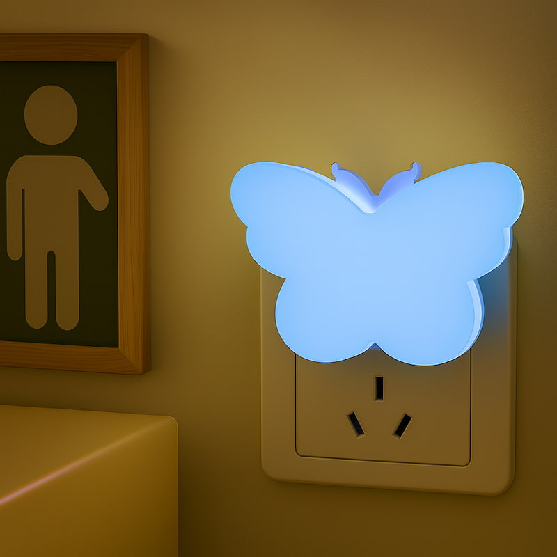 lumière douce papillon LED automatique