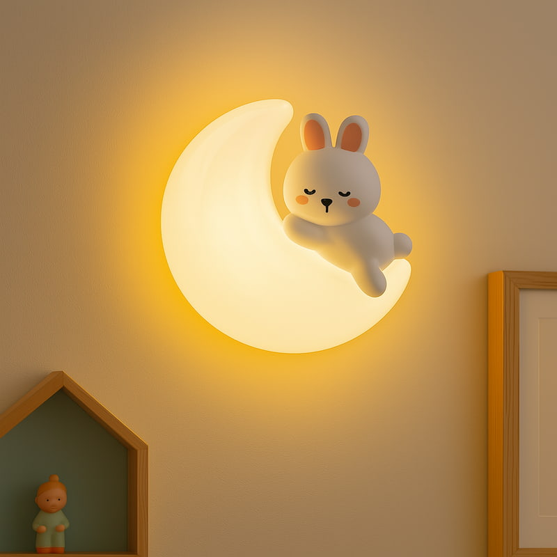 veilleuse murale lapin