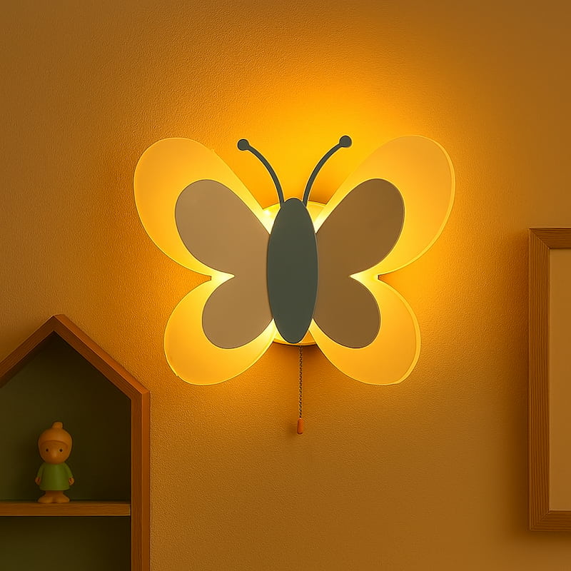 applique murale papillon LED chambre fille