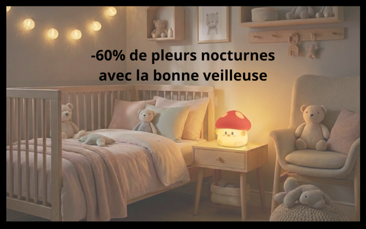 -60% de pleurs nocturnes avec la bonne veilleuse