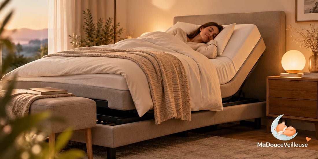 Chambre chaleureuse avec lit ajustable