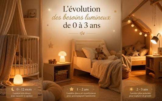 L’évolution des besoins lumineux de 0 à 3 ans
