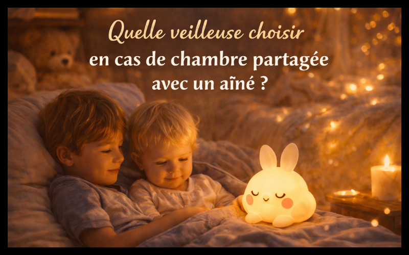 Quelle veilleuse choisir en cas de chambre partagée avec un aîné ?