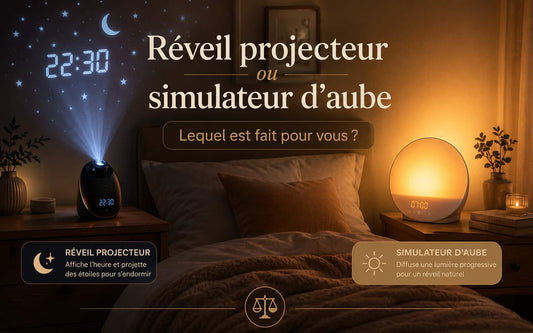 Réveil projecteur ou simulateur d'aube  Lequel est fait pour vous