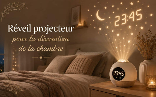 Réveil projecteur pour la décoration de la chambre